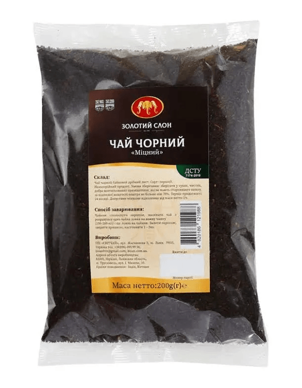 Чай Золотий Слон чорний Міцний