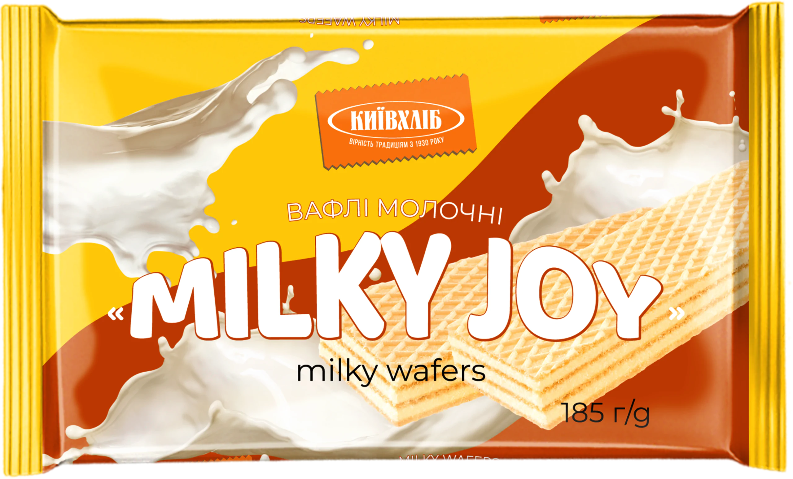 Вафлі "MILKY JOY" молочні 185 гр