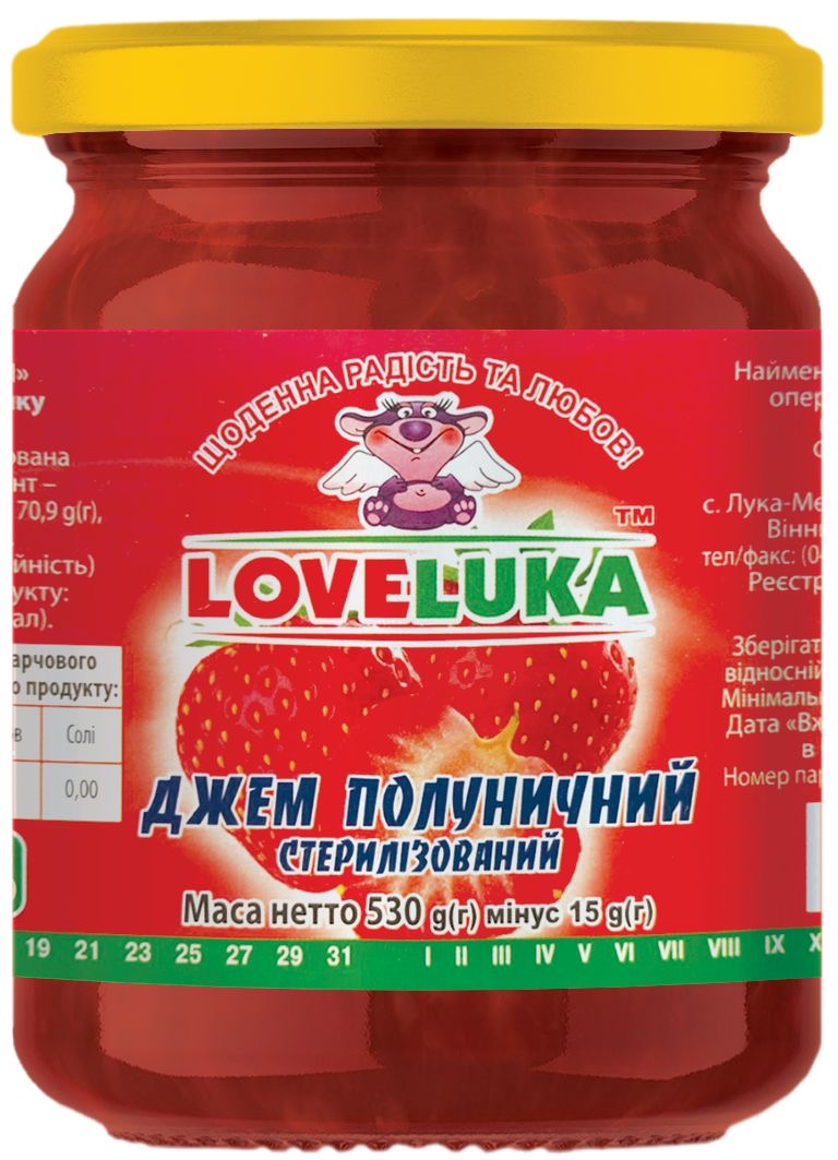 Джем полуничний ТМ"LOVELUKA"