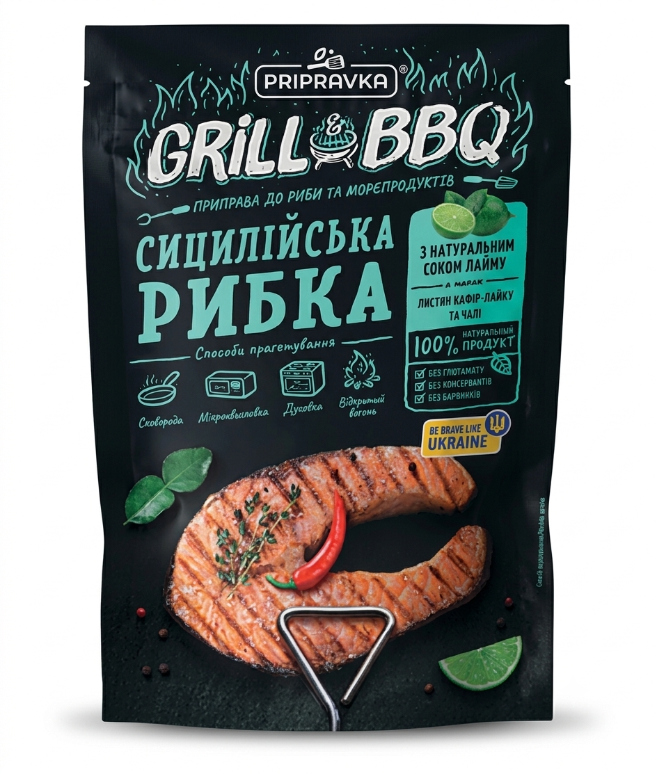 Grill&BBQ Приправа до риби та морепродуктів "Сицілійська рибка"