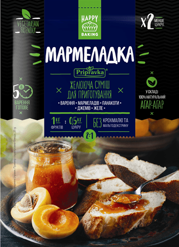 Суміш желююча "Мармеладка 2:1" з нат.агаром