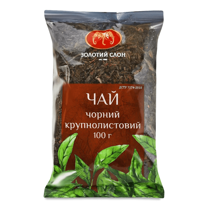 Чай Золотий Слон чорний крупнолистовий