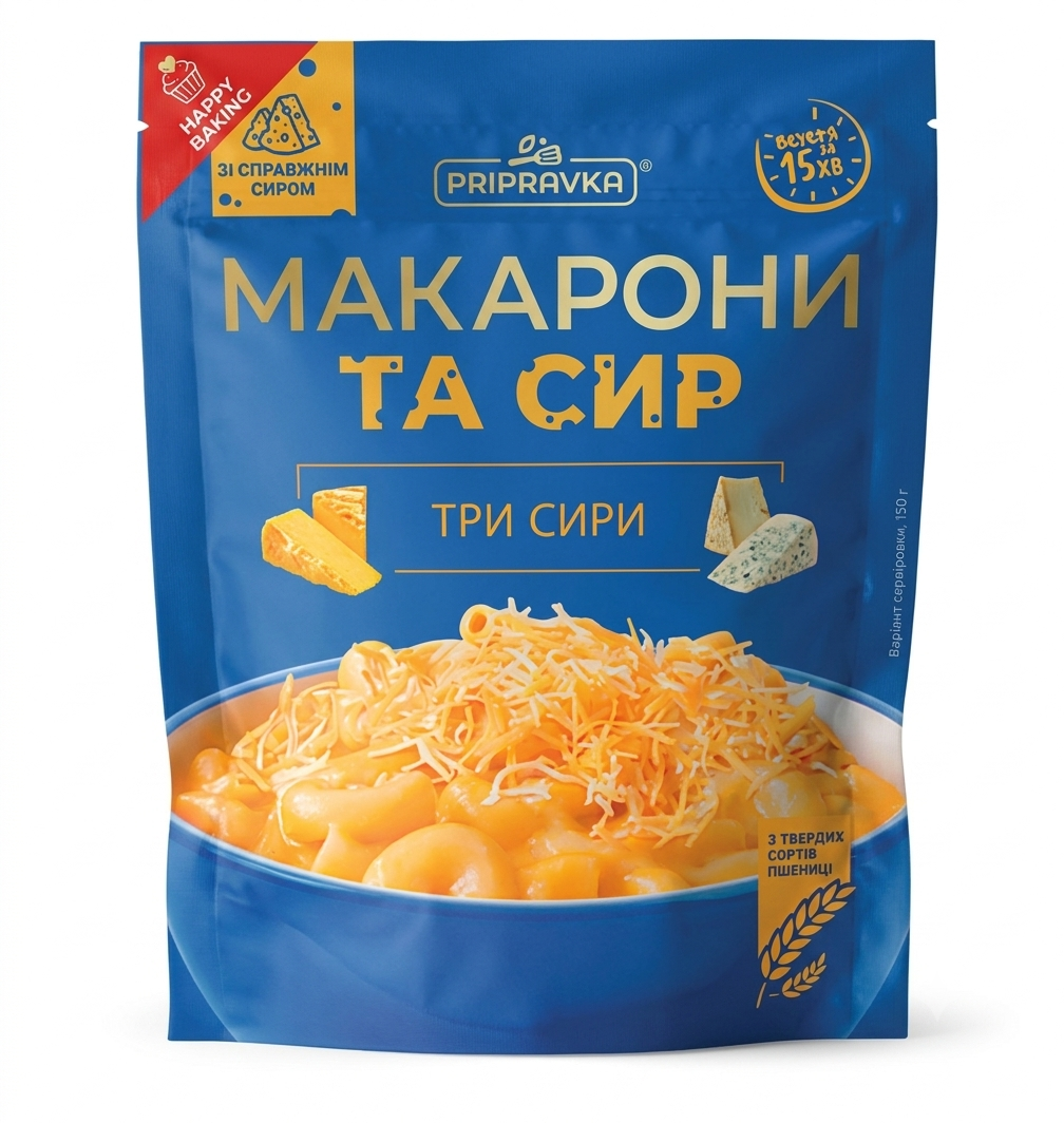 Макарони "Три сири"