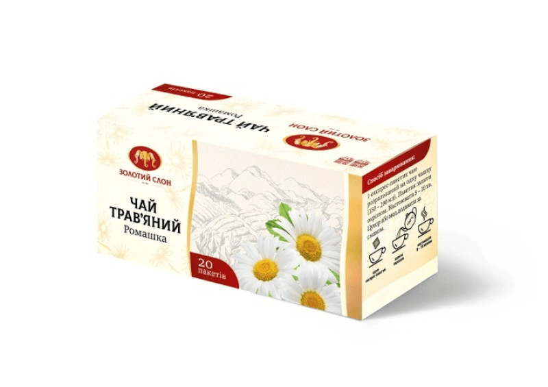 Чай Золотий Слон Ромашка флоупак 20* б/я травяний